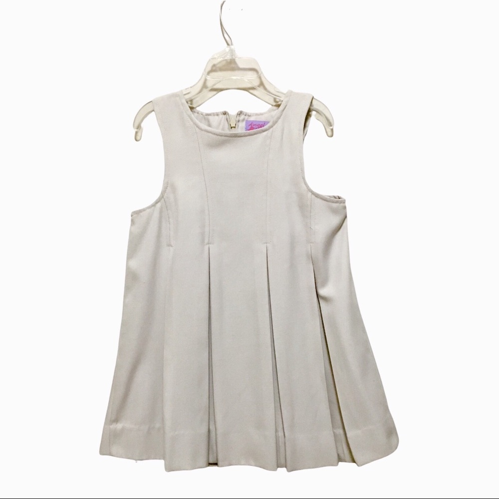 Toddler Girl’s Vintage Size 4 Taupe Dress/Jumper